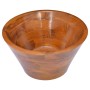 Solid teak wood washbasin Φ40x20 cm by vidaXL, Sinks - Ref: Foro24-326161, Price: 119,66 €, Discount: %