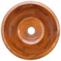 Lavabo de madera maciza de teca Φ40x20 cm de vidaXL, Lavabos - Ref: Foro24-326161, Precio: 119,66 €, Descuento: %