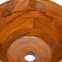 Solid teak wood washbasin Φ40x20 cm by vidaXL, Sinks - Ref: Foro24-326161, Price: 119,66 €, Discount: %