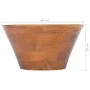 Lavabo de madera maciza de teca Φ40x20 cm de vidaXL, Lavabos - Ref: Foro24-326161, Precio: 112,82 €, Descuento: %