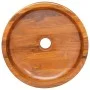 Solid teak wood washbasin Φ40x10 cm by vidaXL, Sinks - Ref: Foro24-326159, Price: 122,63 €, Discount: %