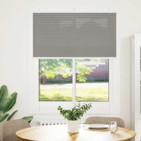 Estor Plisado Antracita 105x100 cm Tela Ancho 104,4cm Poliéster de , Persianas y estores - Ref: Foro24-4015076, Precio: 18,76...