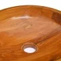Solid teak wood washbasin Φ40x10 cm by vidaXL, Sinks - Ref: Foro24-326159, Price: 122,63 €, Discount: %