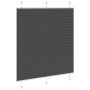 Estor Plisado negro 115x150 cm Tela Ancho 114,4 cm Poliéster de , Persianas y estores - Ref: Foro24-4015146, Precio: 22,29 €,...