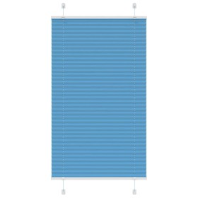 Estor Plisado azul 80x150 cm Tela Ancho 79,4 cm Poliéster by , Blinds and blinds - Ref: Foro24-4015190, Price: 14,92 €, Disco...