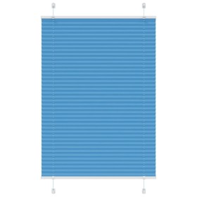 Estor Plisado azul 90x150 cm Tela Ancho 89,4 cm Poliéster by , Blinds and blinds - Ref: Foro24-4015192, Price: 18,31 €, Disco...