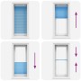 Estor Plisado azul 60x150 cm Tela Ancho 59,4 cm Poliéster by , Blinds and blinds - Ref: Foro24-4015186, Price: 15,90 €, Disco...