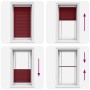 Estor Plisado rojo burdeos 75x150 cm Tela Ancho 74,4 cm by , Blinds and blinds - Ref: Foro24-4015240, Price: 17,12 €, Discoun...