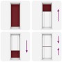 Estor Plisado rojo burdeos 70x200 cm Tela Ancho 69,4 cm de , Persianas y estores - Ref: Foro24-4015256, Precio: 22,82 €, Desc...