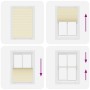 Estor Plisado crema 90x100 cm Tela Ancho 89,4 cm Poliéster de , Persianas y estores - Ref: Foro24-4015277, Precio: 18,82 €, D...