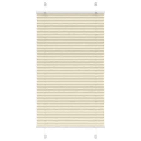 Estor Plisado crema 80x100 cm Tela Ancho 79,4 cm Poliéster de , Persianas y estores - Ref: Foro24-4015275, Precio: 19,07 €, D...
