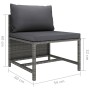 Garden furniture set 8 pieces and gray synthetic rattan cushions by vidaXL, Garden sets - Ref: Foro24-3059769, Price: 457,86 ...