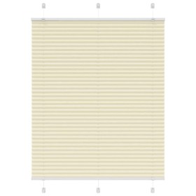 Estor Plisado crema 105x100 cm Tela Ancho 104,4 cm Poliéster by , Blinds and blinds - Ref: Foro24-4015280, Price: 18,76 €, Di...