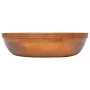 Solid teak wood washbasin Φ40x10 cm by vidaXL, Sinks - Ref: Foro24-326160, Price: 99,11 €, Discount: %