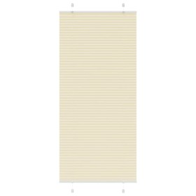 Estor Plisado crema 100x200 cm Tela Ancho 99,4 cm Poliéster by , Blinds and blinds - Ref: Foro24-4015313, Price: 24,30 €, Dis...
