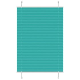 Estor Plisado verde petróleo 100x150 cm Tela Ancho 99,4 cm by , Blinds and blinds - Ref: Foro24-4015398, Price: 16,21 €, Disc...