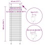 Estor Plisado verde petróleo 45x100 cm Tela Ancho 44,4 cm by , Blinds and blinds - Ref: Foro24-4015370, Price: 17,69 €, Disco...