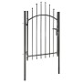 Black steel garden gate 1x1.75 m by vidaXL, garden gates - Ref: Foro24-143059, Price: 113,51 €, Discount: %