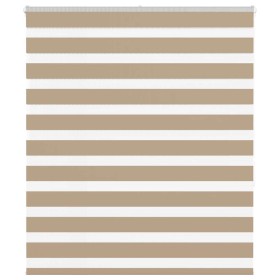 Estor cebra marrón arena tejido ancho 130,9 cm poliéster by , Blinds and blinds - Ref: Foro24-4014554, Price: 31,67 €, Discou...