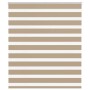 Estor cebra marrón arena tejido ancho 130,9 cm poliéster by , Blinds and blinds - Ref: Foro24-4014554, Price: 31,67 €, Discou...