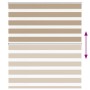Estor cebra marrón arena tejido ancho 130,9 cm poliéster by , Blinds and blinds - Ref: Foro24-4014554, Price: 31,67 €, Discou...