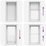 Estor Plisado blanco 75x150 cm Tela Ancho 74,4 cm Poliéster by , Blinds and blinds - Ref: Foro24-4015495, Price: 17,12 €, Dis...