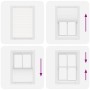 Estor Plisado blanco 100x100 cm Tela Ancho 99,4 cm Poliéster by , Blinds and blinds - Ref: Foro24-4015483, Price: 17,76 €, Di...
