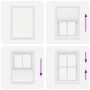 Estor Plisado blanco 85x150 cm Tela Ancho 84,4 cm Poliéster by , Blinds and blinds - Ref: Foro24-4015497, Price: 17,99 €, Dis...
