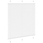 Estor Plisado blanco 120x150 cm Tela Ancho 119,4 cm Poliéster by , Blinds and blinds - Ref: Foro24-4015504, Price: 21,85 €, D...
