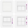 Estor Plisado blanco 120x150 cm Tela Ancho 119,4 cm Poliéster by , Blinds and blinds - Ref: Foro24-4015504, Price: 21,85 €, D...