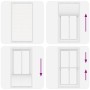 Estor Plisado blanco 110x200 cm Tela Ancho 109,4 cm Poliéster de , Persianas y estores - Ref: Foro24-4015519, Precio: 27,72 €...
