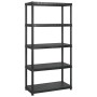Lagerregale 5 Ebenen aus schwarzem Kunststoff 183x45,7x185cm von vidaXL, Industrieregale - Ref: Foro24-3059854, Preis: 156,72...