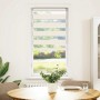 Estor cebra beige mármol tejido ancho 60,9 cm poliéster