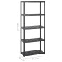 Lagerregale 5 Ebenen aus schwarzem Kunststoff 142x38x170cm von vidaXL, Industrieregale - Ref: Foro24-3059852, Preis: 104,87 €...