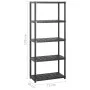 Storage shelves 5 levels black plastic 142x38x170cm by vidaXL, Industrial shelving - Ref: Foro24-3059852, Price: 106,98 €, Di...
