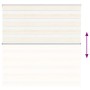 Estor cebra beige mármol tejido ancho 135,9 cm poliéster by , Blinds and blinds - Ref: Foro24-4014659, Price: 36,72 €, Discou...