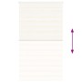 Estor cebra beige mármol tejido ancho 120,9 cm poliéster