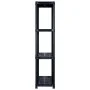 Estante de almacenaje 4 niveles negro plástico 183x30,5x130 cm de vidaXL, Estanterías industriales - Ref: Foro24-3059855, Pre...