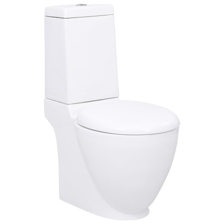 Runder Keramik-Toilettensitz mit weißem Abfluss nach unten. von vidaXL, Badezimmer - Ref: Foro24-3059888, Preis: 223,80 €, Ra...