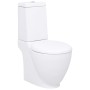 Runder Keramik-Toilettensitz mit weißem Abfluss nach unten. von vidaXL, Badezimmer - Ref: Foro24-3059888, Preis: 223,80 €, Ra...