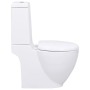 Runder Keramik-Toilettensitz mit weißem Abfluss nach unten. von vidaXL, Badezimmer - Ref: Foro24-3059888, Preis: 223,80 €, Ra...