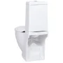 Inodoro WC redondo de cerámica flujo hacia abajo blanco by vidaXL, Bathrooms - Ref: Foro24-3059888, Price: 230,05 €, Discount: %
