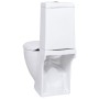 Runder Keramik-Toilettensitz mit weißem Abfluss nach unten. von vidaXL, Badezimmer - Ref: Foro24-3059888, Preis: 223,80 €, Ra...