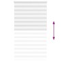 Estor cebra blanco 135x200 cm tejido ancho 130,9 cm poliéster by , Blinds and blinds - Ref: Foro24-4014788, Price: 34,01 €, D...