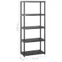 Lagerregale 5 Ebenen aus schwarzem Kunststoff 213x38x170cm von vidaXL, Industrieregale - Ref: Foro24-3059856, Preis: 153,16 €...