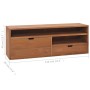 TV-Schrank aus massivem Teakholz, 110 x 30 x 40 cm von vidaXL, TV-Möbel - Ref: Foro24-326119, Preis: 178,32 €, Rabatt: %