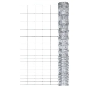 Gartenzaun aus silberverzinktem Stahl, 50 x 1,5 m von vidaXL, Zaunpaneele - Ref: Foro24-149508, Preis: 125,66 €, Rabatt: %