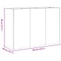 Jardinera oxidada 120x40x80 cm acero corten von , Töpfe und Pflanzgefäße - Ref: Foro24-860723, Preis: 136,98 €, Rabatt: %