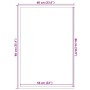 Felpudo marrón 60x90 cm von , Fußmatten - Ref: Foro24-4105580, Preis: 19,13 €, Rabatt: %