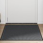 Felpudo a rayas negro y gris 90x150 cm von , Fußmatten - Ref: Foro24-4105596, Preis: 34,28 €, Rabatt: %